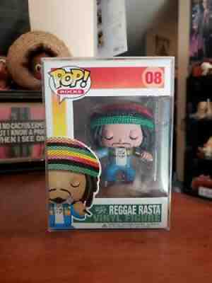 Funko Pop Rocks #08 Reggae Rasta Bob Marley Vaulted Rare Htf