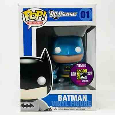 Metallic BatMan Funko POP - 2010 SDCC Exclusive - LE 480 - Rare - DC Comics