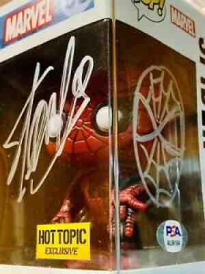 STAN LEE SIGNED AND SKETCHED SPIDER-MAN FUNKO POP PSA AUTHENTIC & ENCAPSULATED