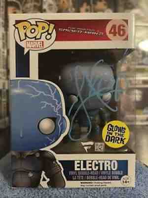 Jamie Foxx Spider Man 2 Autographed Electro #46 Funko Pop! JSA Authenticated