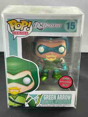 Funko Pop! Gemini Exclusive Mettalic Green Arrow #15 with Bonus Green Lantern