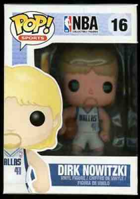 Funko Pop Dirk Nowitzki Very Rare. Near Mint with shield stack