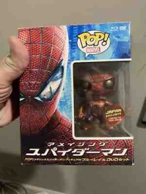 Funko pop! The Amazing Spiderman Exclusive 1000 pcs Limited Blu-ray & DVD JAPAN