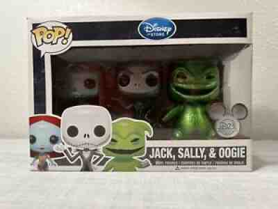 Funko Pop! Disney 2013 D23 Limited Edition - Jack, Sally & Oogie Metallic 3 Pack