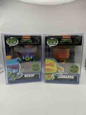 Funko Pop TMNT Leonardo Grail and BEBOP Thermal Physical Pop MINT FREE SHIPPING