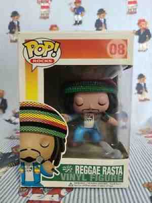 Funko Pop Rocks #08 Reggae Rasta Bob Marley Vaulted Rare Htf Original Vintage