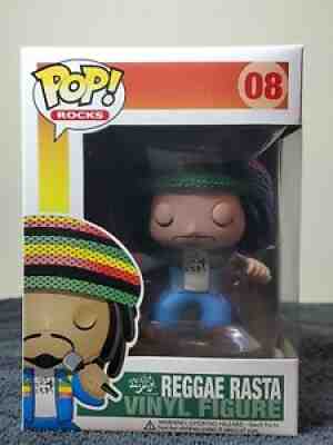 Funko Pop Rocks #08 Reggae Rasta Bob Marley Vaulted Rare Htf