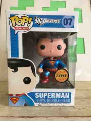 Funko Pop DC Universe Superman Metallic Bobble Head Chase