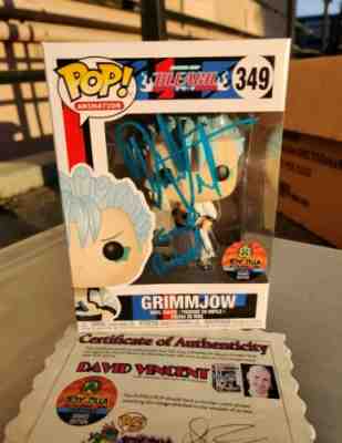 Funko Pop Bleach Grimmjow #349 Signed David Vincent Autograph TOYZILLA COA +CASE