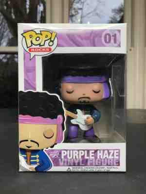 Funko Pop! Rocks 01 Jimi Hendrix Purple Haze, Rare, Vaulted