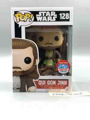 FUNKO POP! QUI GON JINN #128 STAR WARS NYCC 2016 LIMITED EDITION 2000 PCS