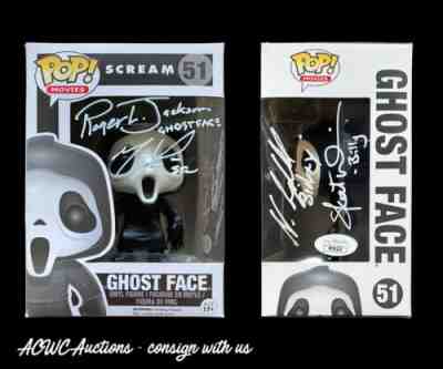 Funko POP! - Scream - Ghost Face (HTF & Vaulted) - Signed by Campbell +3 - JSA