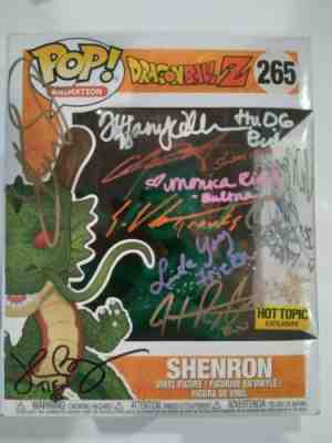 Shenron Signed Funko Pop 15 autographs Chris Sabat Eric Vale Dragon Ball Z