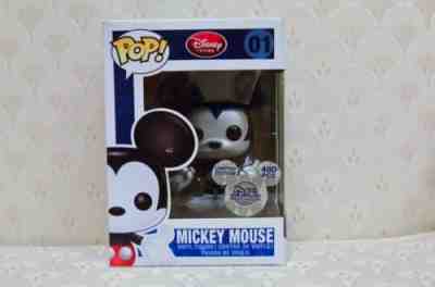 Funko Pop - Mickey Mouse Metallic #01 - SDCC 2011 LE 480 - Rare Disney D23