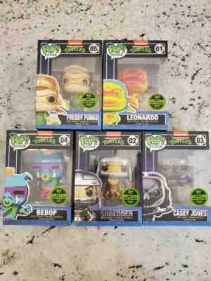 TMNT Funko Pop SET Leonardo Casey Bebop Shredder Freddy