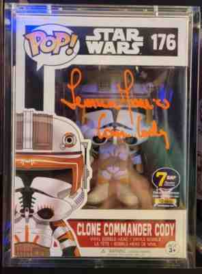 Temuera Morrison Signed Funko Pop! Commander Cody Star Wars 7BAP LE 10 Pcs JSA