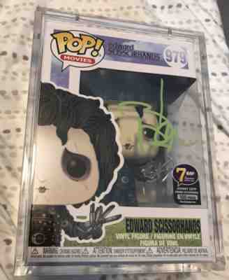 funko pop edward scissorhands johnny depp Jsa autographed signed With Hard Case