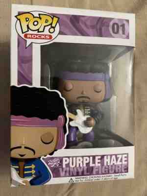 Funko Pop! Rocks JIMI HENDRIX #01 Vaulted RARE PURPLE HAZE Vinyl Figure!