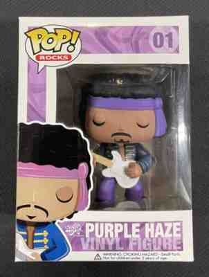 Funko Pop! Rocks JIMI HENDRIX #01 Vaulted PURPLE HAZE Vinyl Figure