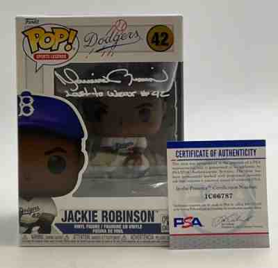 Mariano Rivera HOF Signed Funko Pop Jackie Robinson Figure #42 AUTO PSA COA