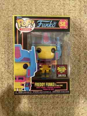 Freddy Funko As Optimus Prime Blacklight LE 500 SDCC 2022 Funko Fundays