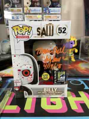 Funko POP 2014 SDCC GITD Billy (SAW) LE 2500 PCS - Signed By Tobin Bell w/ JSA