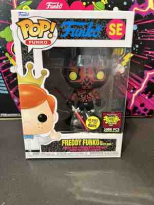 2022 SDCC Funko Pop Box of Fun Exclusive Freddy Funko as Darth Maul GITD LE 2000