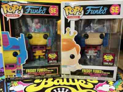 Pop! Freddy Funko Fundays Transformers Optimus Prime 2022 SDCC Bundle Set