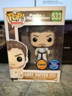 Funko Andy Dwyer Pop Chase limited edition Johnny Karate Funko flagship night