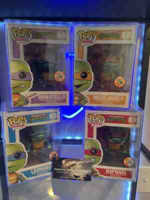 Funko Pop Teenage Mutant Ninja Turtles Metallic Set 4 San Diego Comic Con 2013