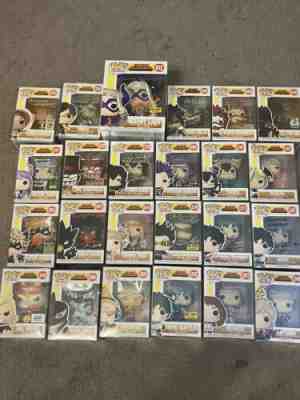 Signed MHA Funko Pop Lot And Entire My Hero Academia Collection