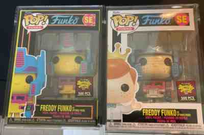 2022 SDCC FUNKO FUNDAYS BLACKLIGHT & METALLIC OPTIMUS PRIME FREDDY LE500 PCS