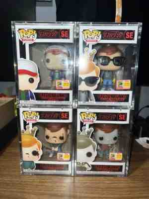 Funko POP Freddy Funko STRANGER THINGS Set Of 4 2018 SDCC LE 450 Pieces