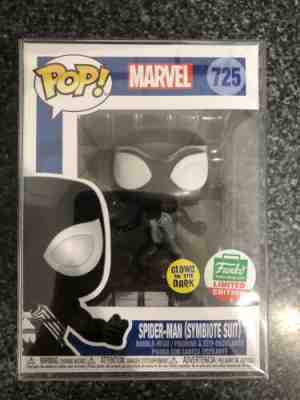 ð??¥ð?? Funko POP! Spider-man (Symbiote Suit) GITD #725 LE FUNKO EXCLUSIVE ð??·ð??¥