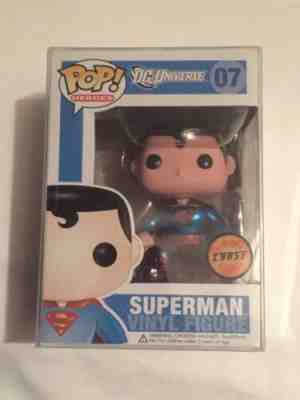 Funko Pop! Superman DC Universe Chase Metallic #07 ORIGINAL BLUE BOX limited Edi