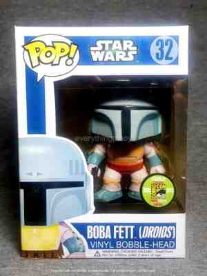 Funko Pop! Star Wars Boba Fett (Droids) #32 Celebration Europe w/ Protector NIP