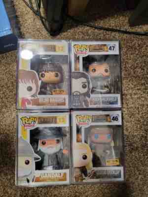 The Hobbit Funko Pop Set Lot 4 Legolas Blue eye Bilbo spider Gandalf grey thorin