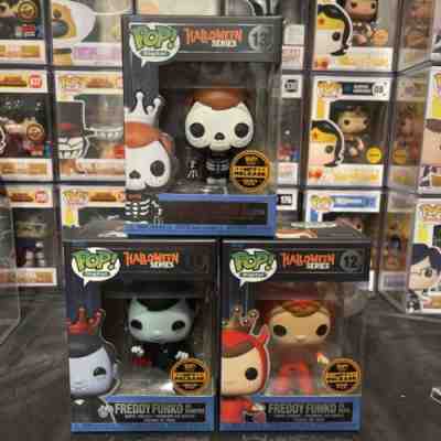 Funko Pop Physical Freddy Funko as Devil, Skeleton and Vampire HALLOWEEN SERIES