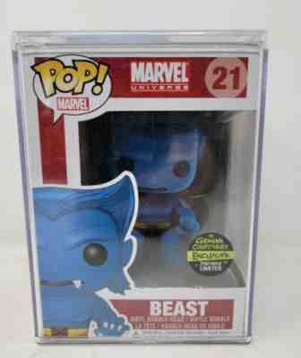 Marvel Flocked Beast Funko #21 Gemini Exclusive HTFð??¥