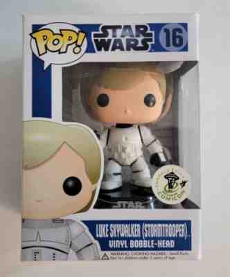 Funko POP! Star Wars Luke Skywalker Stormtrooper #16 ECCC Emerald City Exclusive