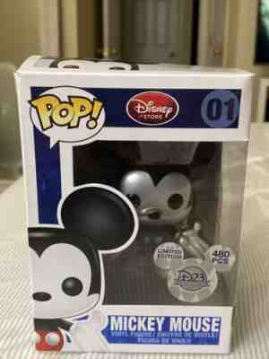 FUNKO POP 01 - Metallic Mickey Mouse 2011 D23 LE 480 RARE! Grail Limited Disney