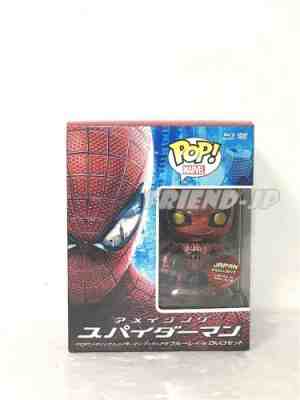 Funko Pop Amazing Spider-Man Metallic Blu-ray DVD Set Jp Exclusive LE 1000