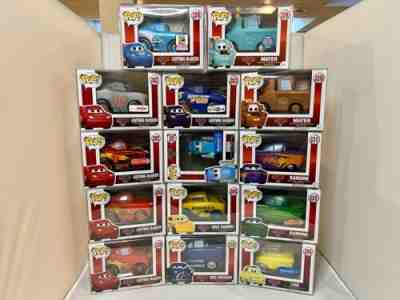 Funko Pop! Disney / Pixar Cars Complete Set of 14 (Lighting SDCC / Mater NYCC)