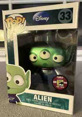 Funko Pop! Disney 33 Metallic Alien 2012 SDCC Comic Con SUPER RARE /480 Unopened