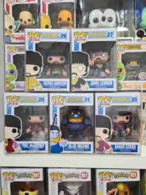 THE BEATLES YELLOW SUBMARINE FUNKO POP VINYL SET. MINT CONDITION