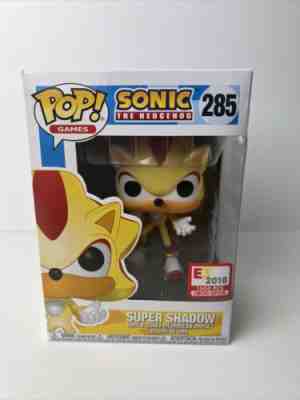 Funko Pop! Sonic The Hedgehog #285 Super Shadow E3 2018 Exclusive 1500 Pcs. LE