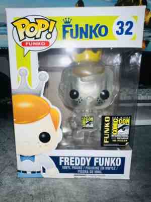 Freddy Funko Crystal clear pop super rare 96 pieces made 2014 SDCC exclusive