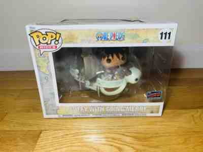 Funko Pop NYCC 2022 Rides One Piece Luffy With Going Merry Official Sticker MINT