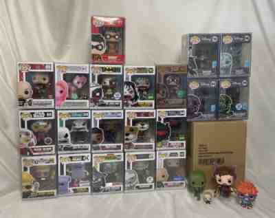 Funko Pop Lot Bundle of 25 Figures Assorted - Sealed W/Protectors & Loose