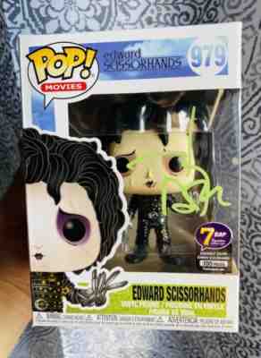 Funko Pop Edward Scissorhands Signed Johnny Depp 7BAP JSA Autograph COA